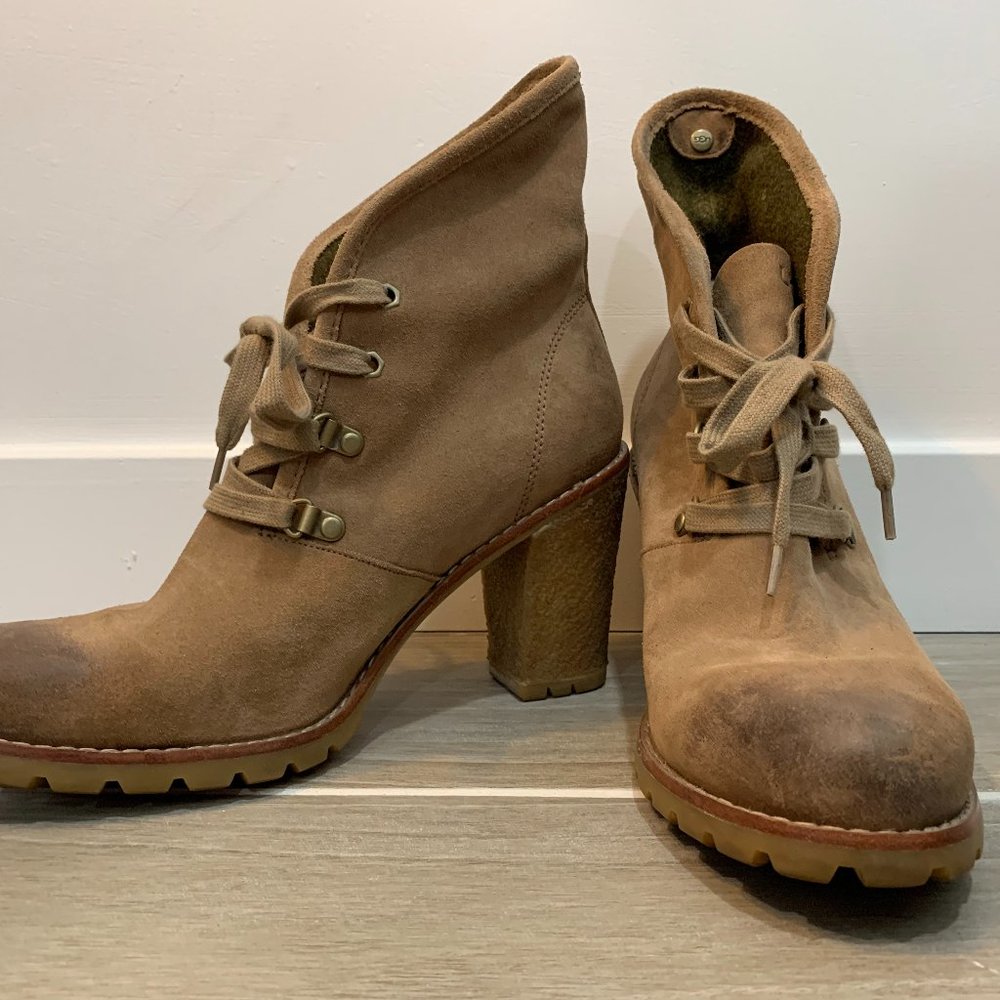 UGG High Heel Ankle Boots 10